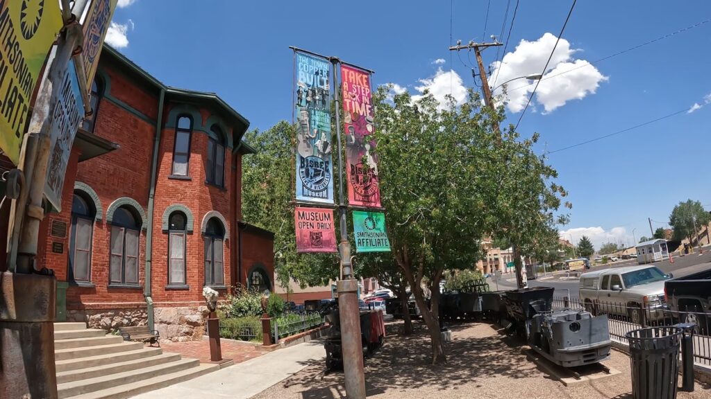 In Front of Bisbee Mining Museum