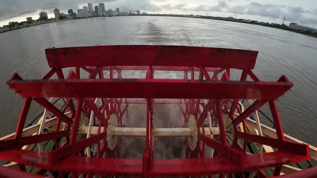 Steamboat Natchez's Paddle-Wheel