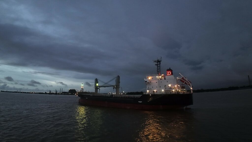 Ship at Anchor on the Mississippi River