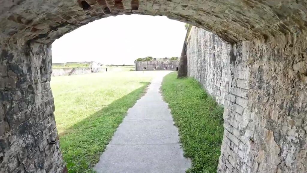 Looking Out an Arched Doorway