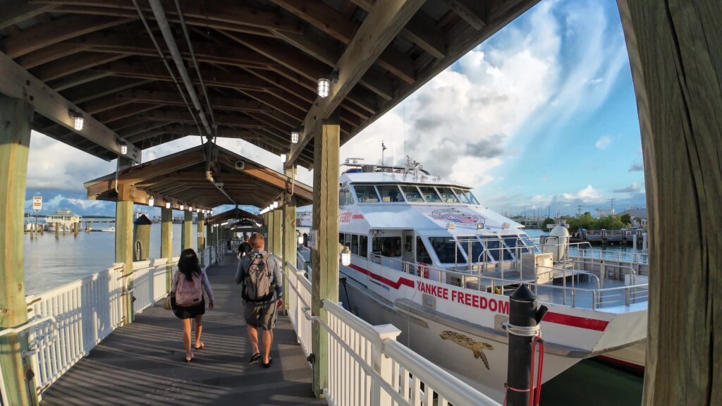 Boarding the Yankee Freedom III