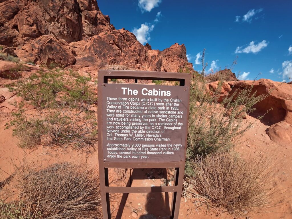 The Cabins Sign