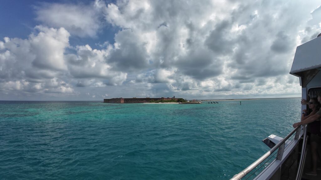 View of Dry Tortugas as we Approach