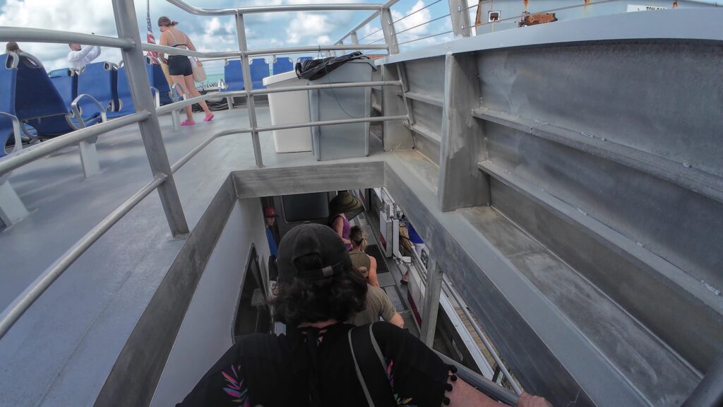 Unboarding the Yankee Freedom Ferry