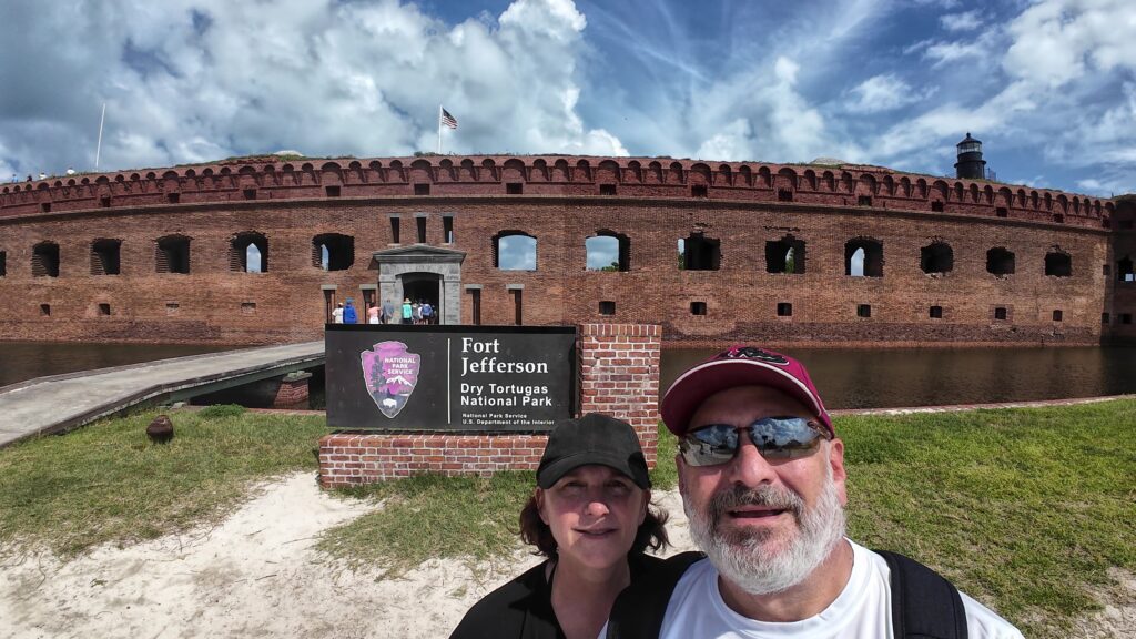 Selfie at Front of Fort Jefferson on Dry Tortugas National Park