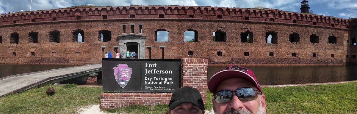 Selfie at Front of Fort Jefferson on Dry Tortugas National Park