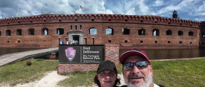 Selfie at Front of Fort Jefferson on Dry Tortugas National Park