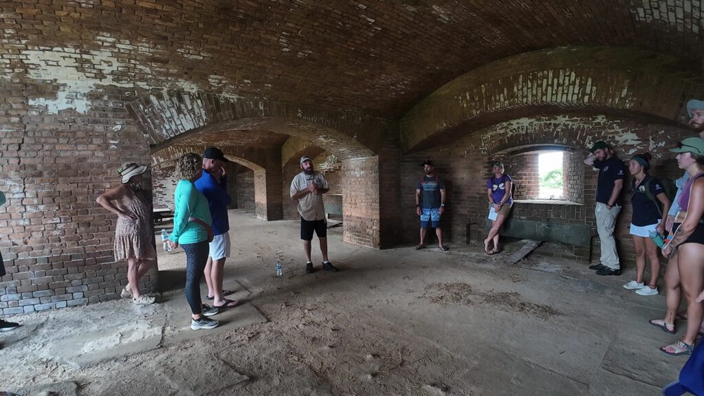 Inside Fort Jefferson on the Guided Tour