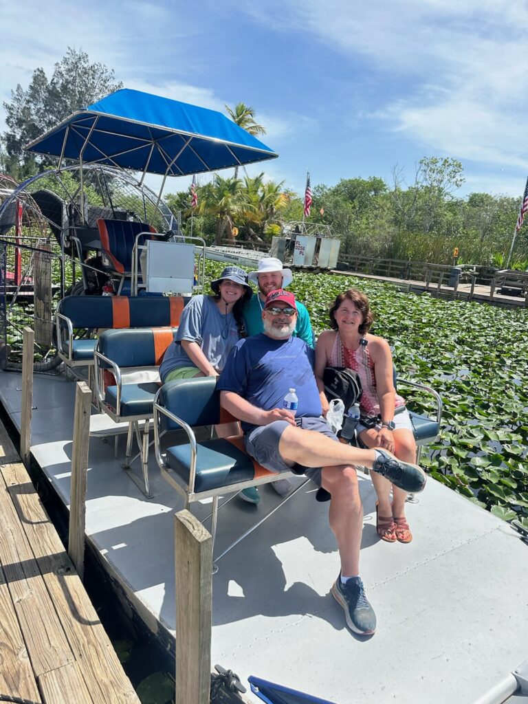 The Family About to Go on an Airboat Ride