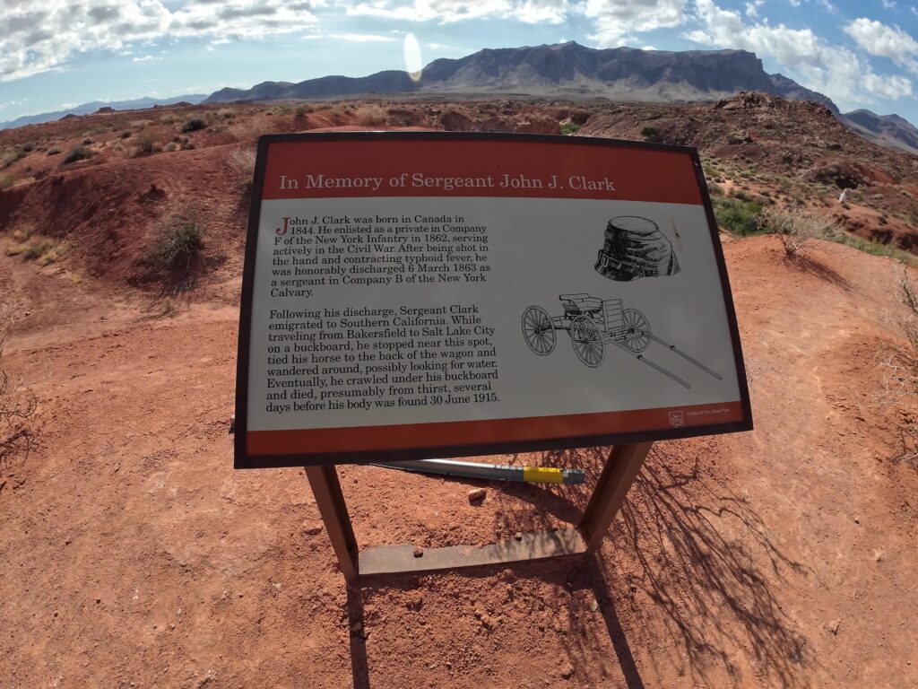 Sign where Sergeant John J Clark Died