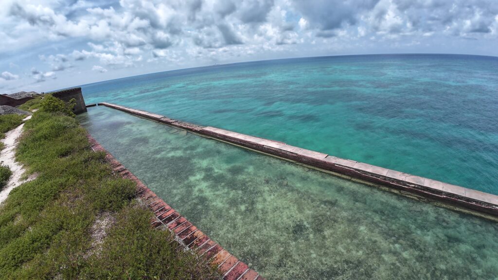 The Moat from the Top of Fort Jefferson