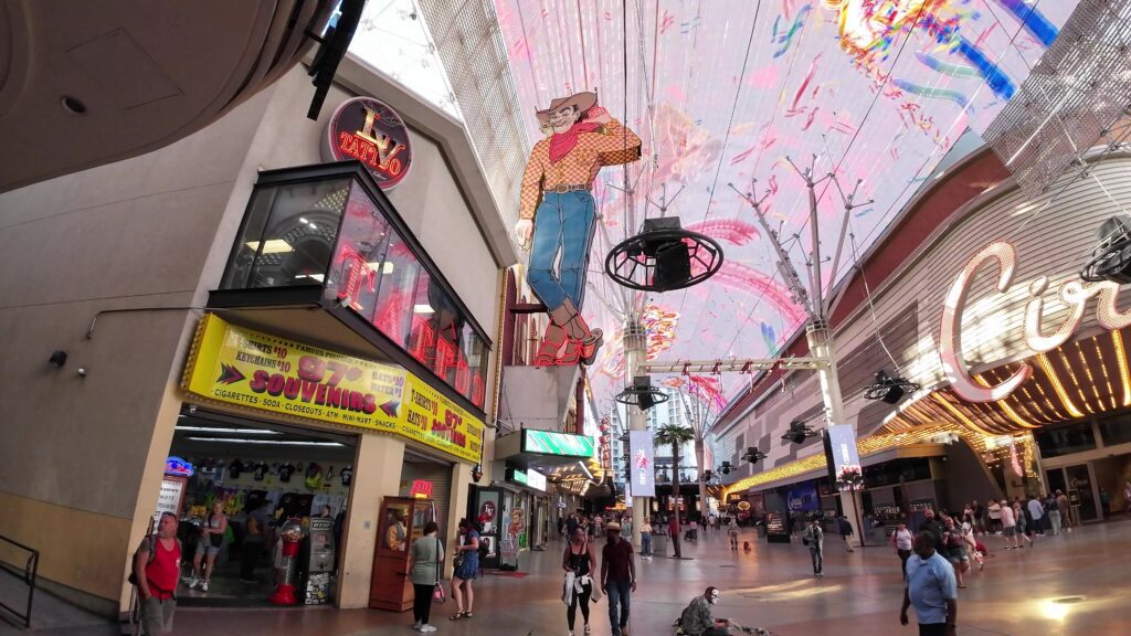 Vegas Vic Neon Cowboy Sign on Fremont Street