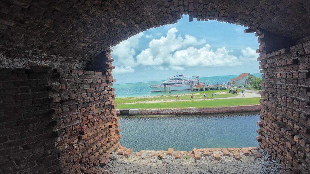 Looking Out the Front of Fort Jefferson