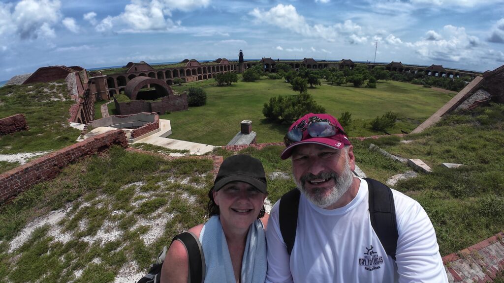 Selfie at Top of Fort Jefferson