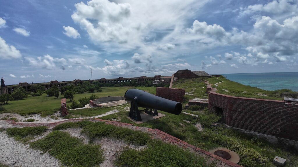 Cannon at the Top of Fort Jefferson