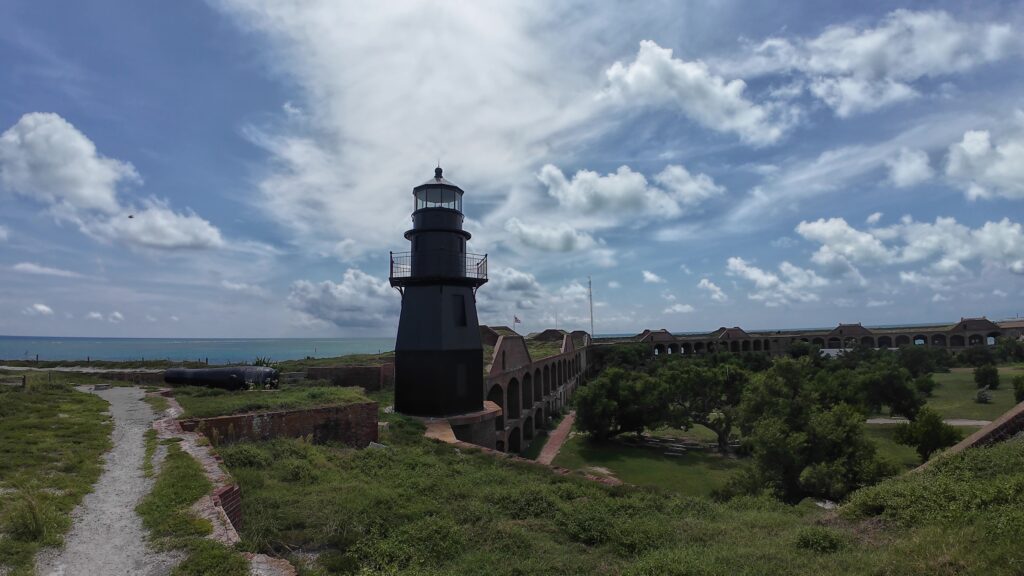 Lighthouse Built Into the Fort's Structure