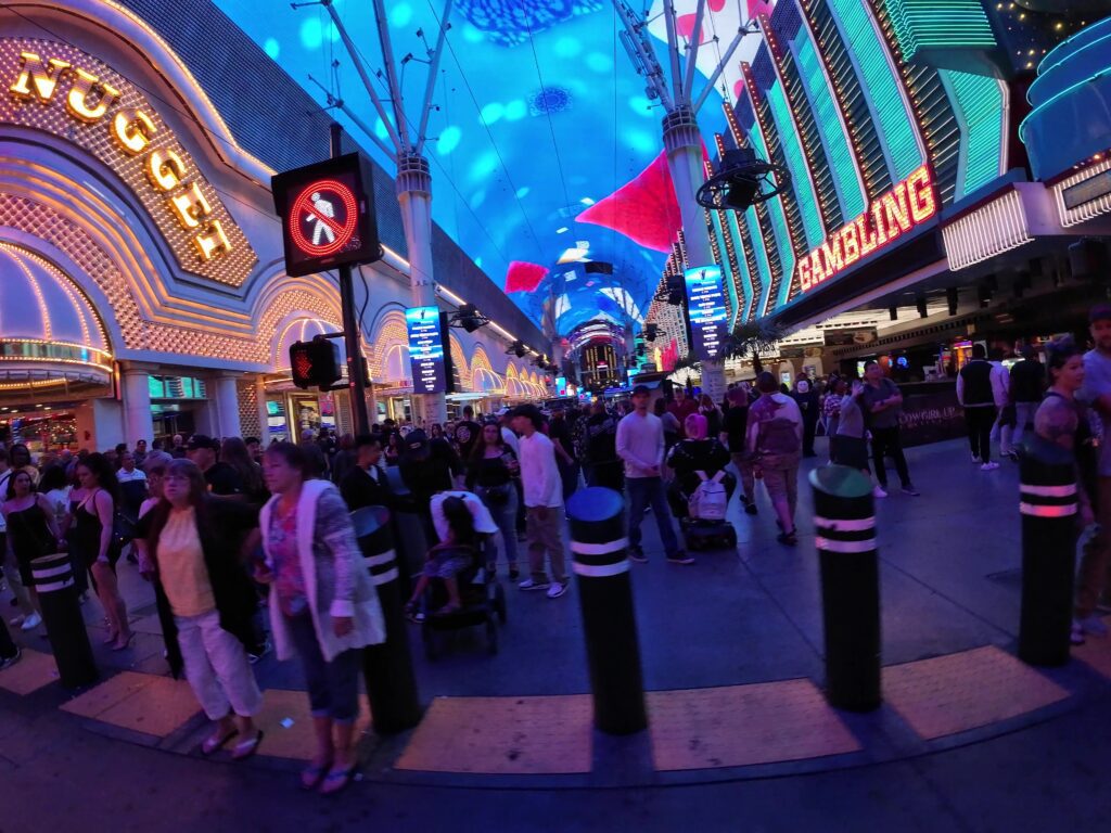 Nighttime on Fremont Street