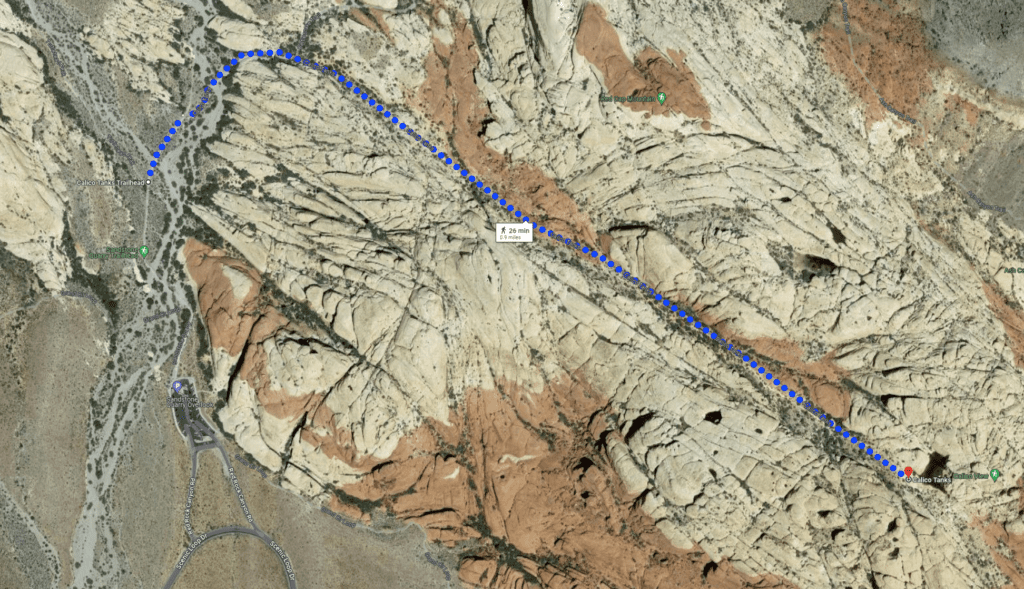 Terrain View of the Calico Tanks Trail