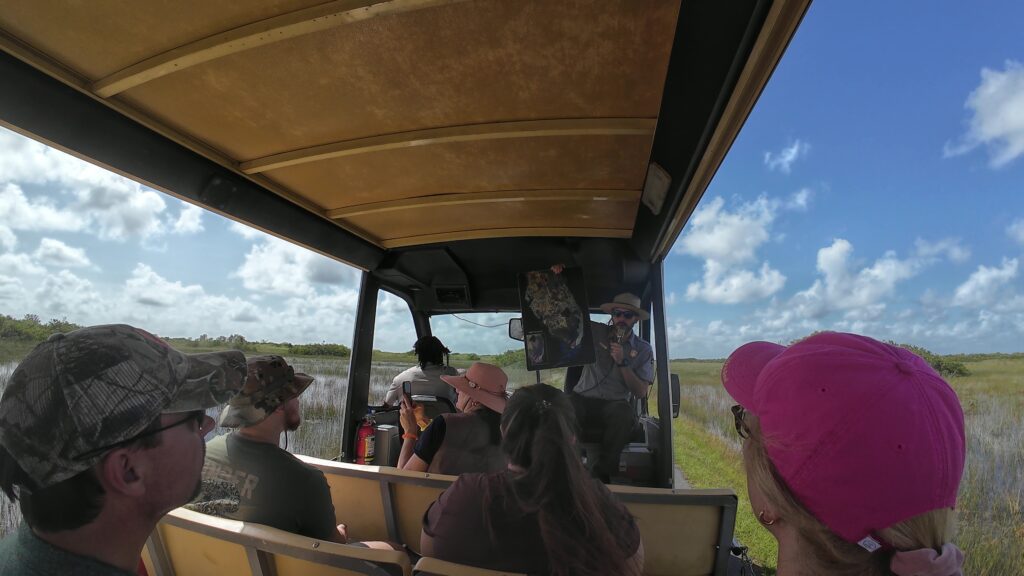 Park Ranger Providing an Incredible Narration of the Everglades