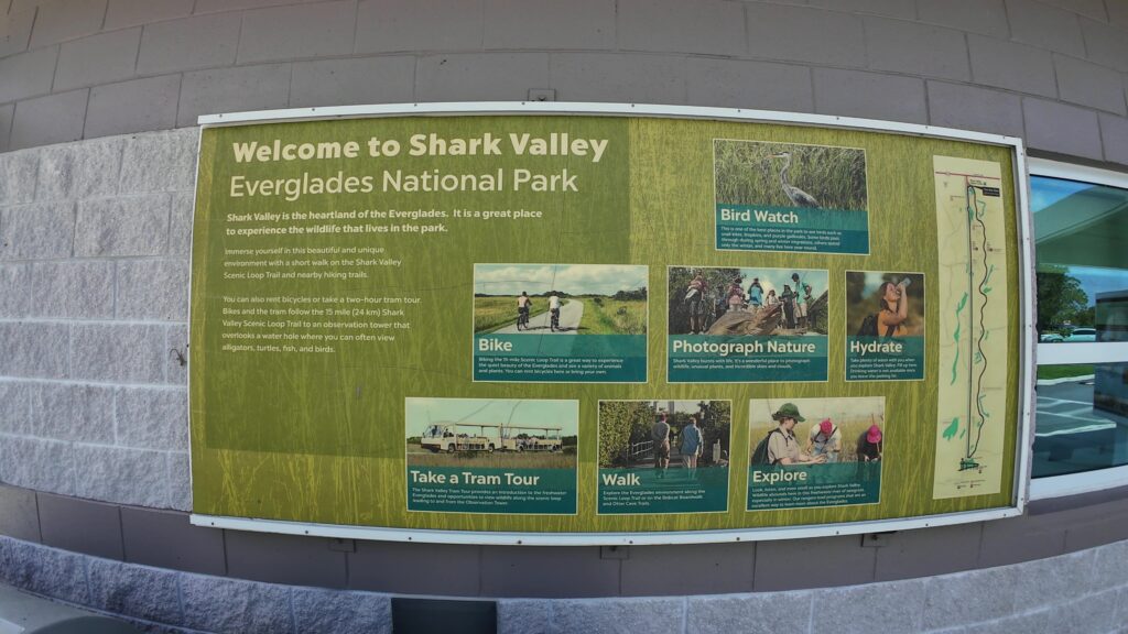 Arriving at the Shark Valley Visitor Center