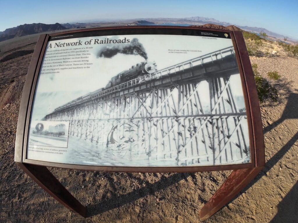 Network of Railroads Sign on the Trail