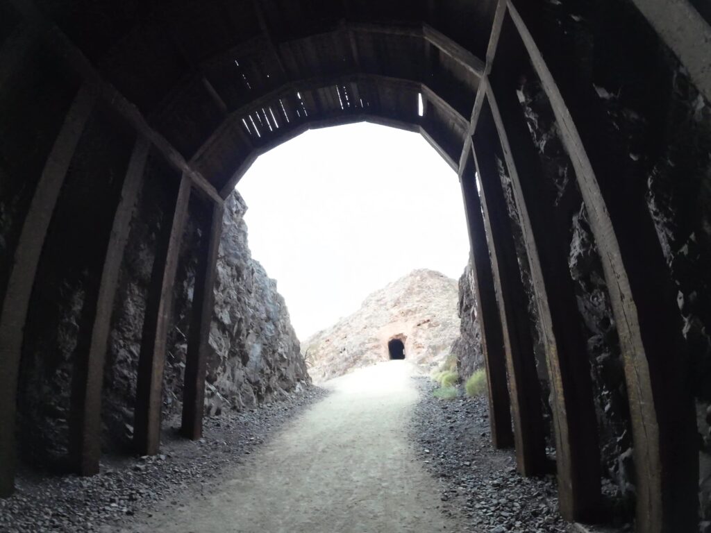 Wooden Overhead Structure coming out of Tunnel #1